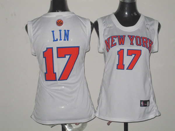 2017 Women NBA New York Knicks #17 Lin white jerseys->->Women Jersey